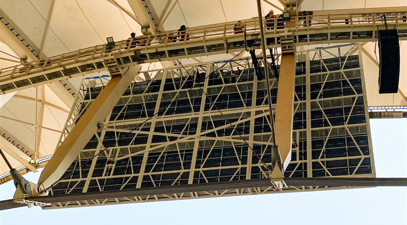 Cameroon Olembe Stadium scoreboard (144 M2)