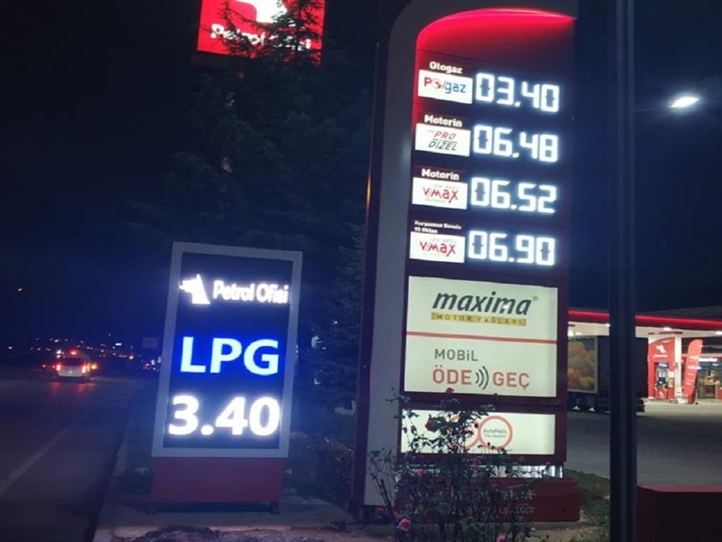 Bursa Petrol Ofisi LCD Uygulaması